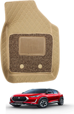 MOCKHE Leatherite 7D Mat For  Nissan Magnite(Beige)