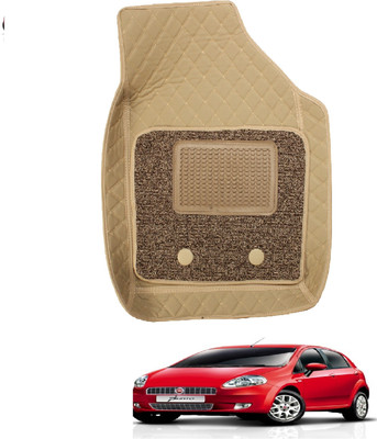 MOCKHE Leatherite 7D Mat For  Fiat Punto(Beige)