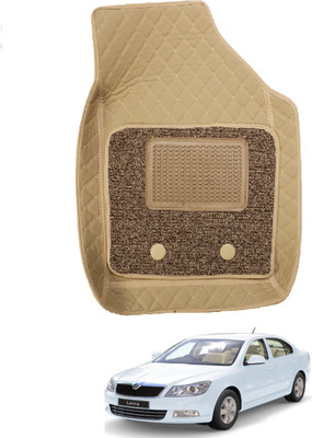 Auto Hub Leatherite 7D Mat For  Skoda Laura(Beige)