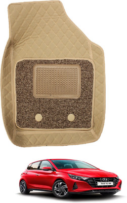 MOCKHE Leatherite 7D Mat For  Hyundai i20 Active(Beige)