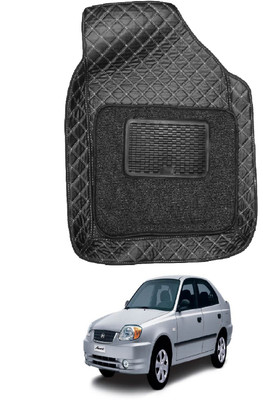 Auto Hub Leatherite 7D Mat For  Hyundai Accent(Black)