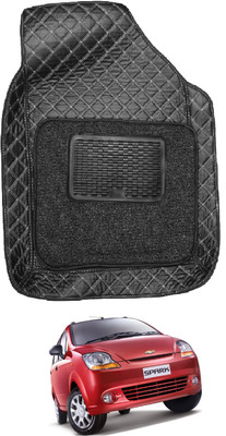 Auto Hub Leatherite 7D Mat For  Chevrolet Spark(Black)