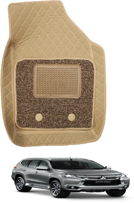 MOCKHE Leatherite 7D Mat For  Mitsubishi Pajero Sport(Beige)