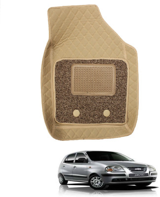 MOCKHE Leatherite 7D Mat For  Hyundai Santro(Beige)