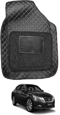 Auto Hub Leatherite 7D Mat For  Honda Accord(Black)