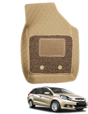 Auto Hub Leatherite 7D Mat For  Honda Mobilio(Beige)