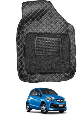 Auto Hub Leatherite 7D Mat For  Honda Brio(Black)