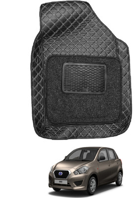 MOCKHE Leatherite 7D Mat For  Datsun Go(Black)