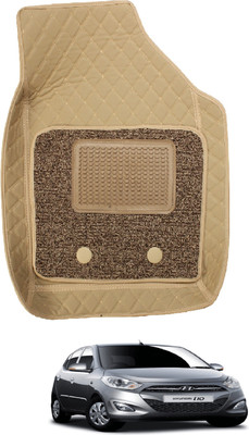 MOCKHE Leatherite 7D Mat For  Hyundai i10(Beige)