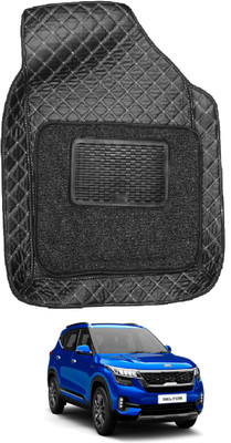 Auto Hub Leatherite 7D Mat For  Kia Seltos(Black)
