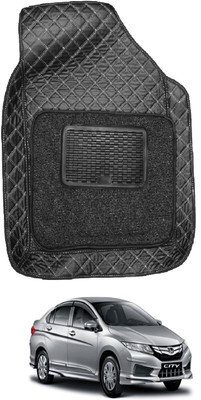 MOCKHE Leatherite 7D Mat For  Honda New City(Black)