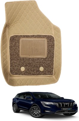 Auto Hub Leatherite 7D Mat For  Mahindra Universal For Car(Beige)