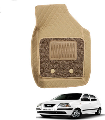 Auto Hub Leatherite 7D Mat For  Hyundai Santro Xing(Beige)