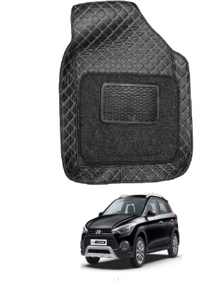 Auto Hub Leatherite 7D Mat For  Hyundai i20 Active(Black)