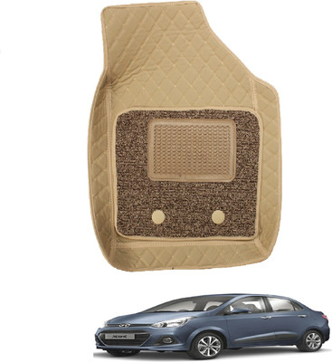 MOCKHE Leatherite 7D Mat For  Hyundai Xcent(Beige)