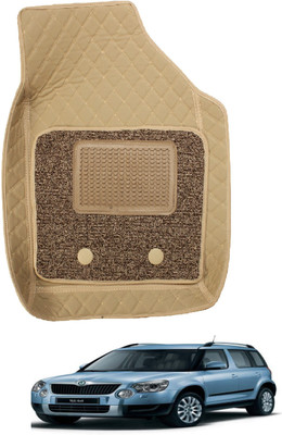 MOCKHE Leatherite 7D Mat For  Skoda Yeti(Beige)