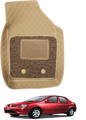 MOCKHE Leatherite 7D Mat For  Mahindra Logan(Beige)