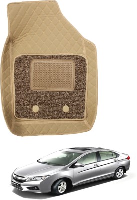 MOCKHE Leatherite 7D Mat For  Honda City i-Vtec(Beige)