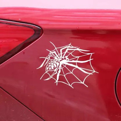 dv graphics Sticker & Decal for Car(White)