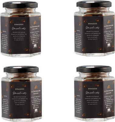 la chocoallure Burnt Caramel Hazelnut Caramels, Fudges(4 x 25 g)