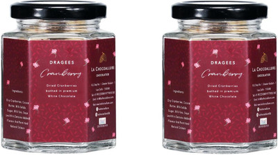 la chocoallure Cranberry White Dragees Fudges(2 x 100 g)