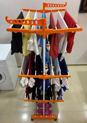 TNC Steel, Plastic Floor Cloth Dryer Stand T-CDS-O1SS-3T-030020(3 Tier)