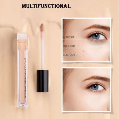 ADJD HD Spotless Waterproof Eye Dark Circles Spots Full Coverage Liquid  Concealer(Beige, 6 ml)