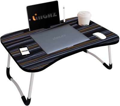 LINGAZ TB-01 Wood Portable Laptop Table(Finish Color - Black, DIY(Do-It-Yourself))