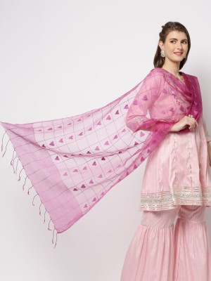 DUPATTA BAZAAR Organza Woven Women Dupatta