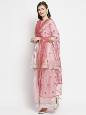 DUPATTA BAZAAR Net Embroidered Women Dupatta
