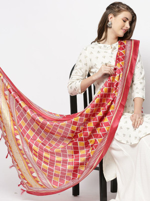 DUPATTA BAZAAR Art Silk Printed Women Dupatta