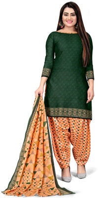 Kkrish Cotton Blend Printed Salwar Suit Material