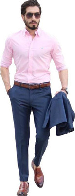 RGDP CREATION Cotton Linen Self Design Shirt & Trouser Fabric