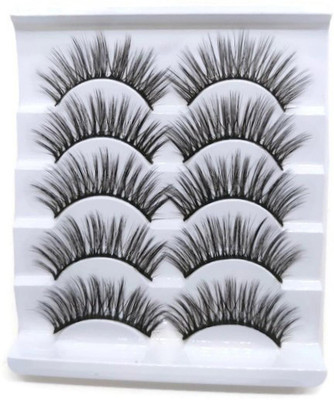 SKYBOAT PROFESSIONAL USE STYLING 3D THICK LONG FLASE EYELASHES 5 PAIR(Pack of 5)