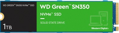 WESTERN DIGITAL WD Green Nvme SN350 1 TB Desktop, Laptop Internal Solid State Drive (SSD) (WDS100T3G0C)(Interface: PCIe NVMe, Form Factor: M.2)