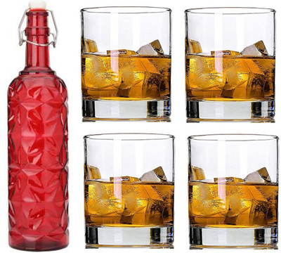 Somil Combo Of Bottle And Glass Set -A1145 Jug Bottle Glass Set(Glass)