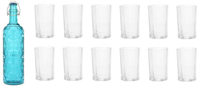 Somil Combo Of Bottle And Glass Set -A3 Jug Bottle Glass Set(Glass)