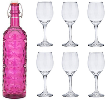 Somil Combo Of Bottle And Glass Set -A1049 Jug Bottle Glass Set(Glass)