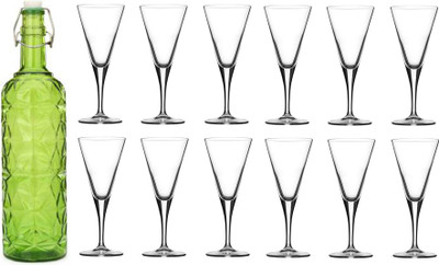 Somil Combo Of Bottle And Glass Set -A503 Jug Bottle Glass Set(Glass)