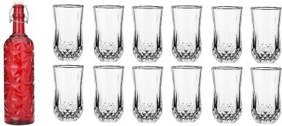 Somil Combo Of Bottle And Glass Set -A1066 Jug Bottle Glass Set(Glass)