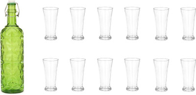 Somil Combo Of Bottle And Glass Set -A499 Jug Bottle Glass Set(Glass)