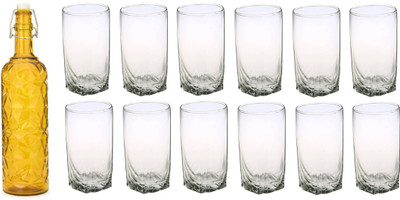 Somil Combo Of Bottle And Glass Set -A1269 Jug Bottle Glass Set(Glass)