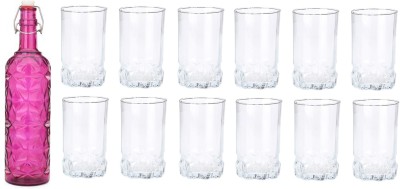 Somil Combo Of Bottle And Glass Set -A887 Jug Bottle Glass Set(Glass)