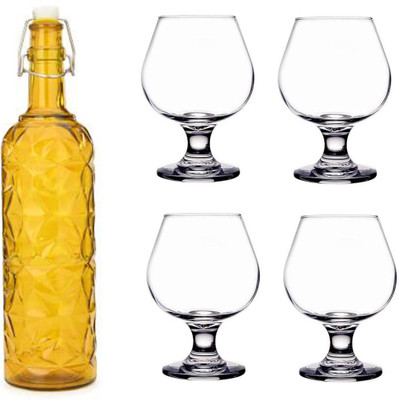 Somil Combo Of Bottle And Glass Set -A1377 Jug Bottle Glass Set(Glass)