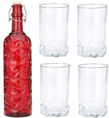 Somil Combo Of Bottle And Glass Set -A1147 Jug Bottle Glass Set(Glass)