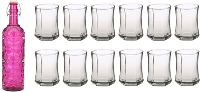 Somil Combo Of Bottle And Glass Set -A925 Jug Bottle Glass Set(Glass)