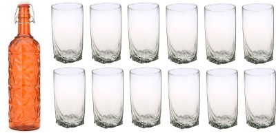 Somil Combo Of Bottle And Glass Set -A684 Jug Bottle Glass Set(Glass)