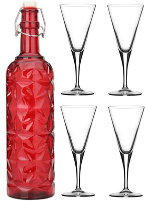 Somil Combo Of Bottle And Glass Set -A1153 Jug Bottle Glass Set(Glass)