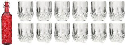 Somil Combo Of Bottle And Glass Set -A1067 Jug Bottle Glass Set(Glass)