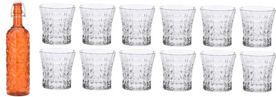 Somil Combo Of Bottle And Glass Set -A706 Jug Bottle Glass Set(Glass)